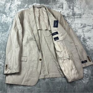 NWT Ralph Lauren Blazer 52L Expressly Dillards Union Made Canada Wool Silk Linen